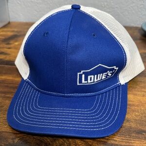 Port Authority Blue and White Mesh Cap